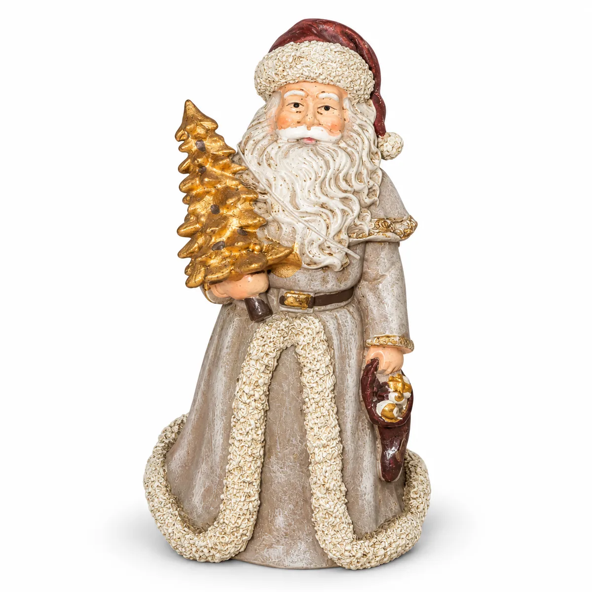 Babbo Natale decorativo in resina alto 13 cm